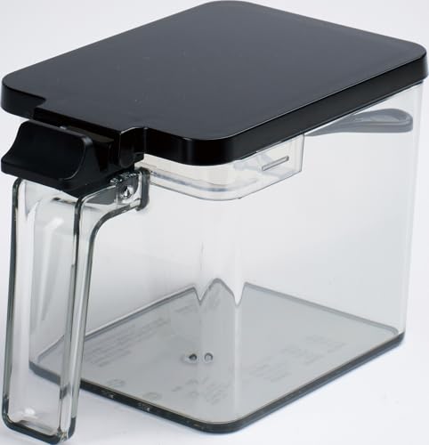 アスベル 密閉 調味料ポット ワンプッシュ 擦切り付き コンパクト レギュラータイプ 700ml 黒 送料無料