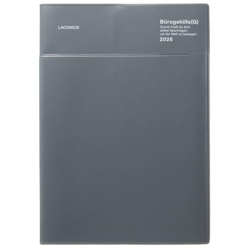 ラコニック 手帳 2026年 A5 ウィークリー ポケット グレー LALS87-260GY (2025年9月始まり) 送料無料