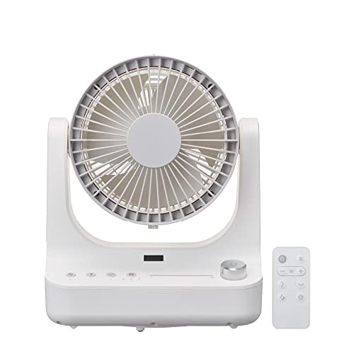 ドウシシャ サーキュレーター CIRKILATOR 18cm 【分解して水洗い可能】風量9段階 適応畳数〜16畳 左右..