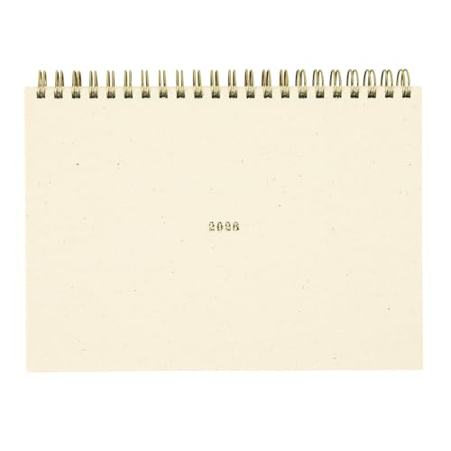 ラボクリップ 手帳 2026年 A5 マンスリー スケッチ 帆布 クリーム 2612T01-CR (2025年12月始まり) 送料無料