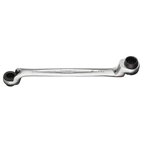 Rakuten - トネ(TONE) 75度両頭ラチェットめがねレンチ(深穴タイプ) RM75A-1214 二面幅12×14mm 送料無料