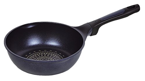 パール金属 軽い 極深 フライパン 20cm ガス火専用 驚きの軽さ ブルーダイヤモンドコート HB-2449 送料無料