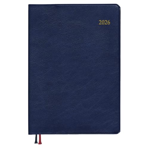 ダイゴー 手帳 2026年 スケジュール帳 アポイント ウィークリー バーチカル A6 ネイビー E2317 2025年 9月始まり 送料無料
