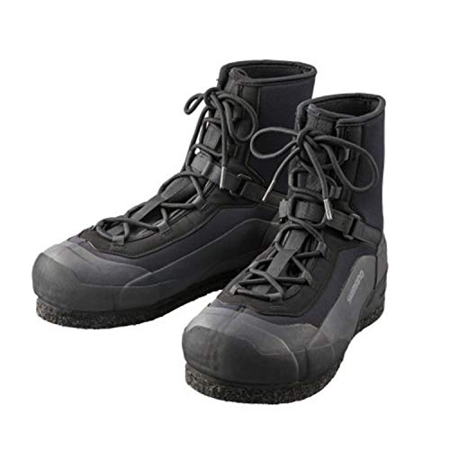 ローカットですブラック/28.0 cm/FS-080U・Size:28.0 cm・カラー:ブラック・サイズ(cm):28.0・部門名: ユニセックス大人シマノ(SHIMANO) フィッシング シューズ ロックショアウェットブーツ ウォータードレイン ピンフェルト FS-080U ブラック 28cm