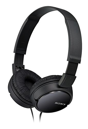 Sony MDR-ZX110 Headphones: Closed-back, foldable, black (MDR-ZX110 B) - Free Shipping