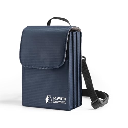 SONY - KANI フィルターケース 100mm幅 AC-119F100IV ソフトケース ブルー フィルターフレーム付き角型フィルター用 4枚+ 送料無料