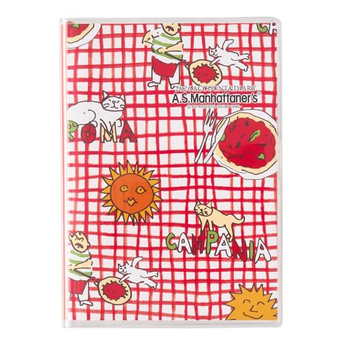 能率 ペイジェム 家計簿 A6 2026年 ウィークリー A.S.マンハッタナーズ おいしい暮らし7854 (2025年 12月始まり) 送料無料