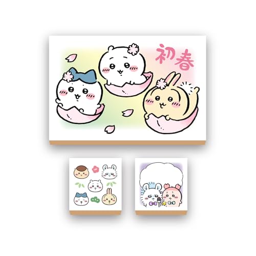 Rakuten - ビバリー ちいかわ スタンプ ハンコ 年賀 午 年賀状 手作り セット 初春 CKN-007A 送料無料