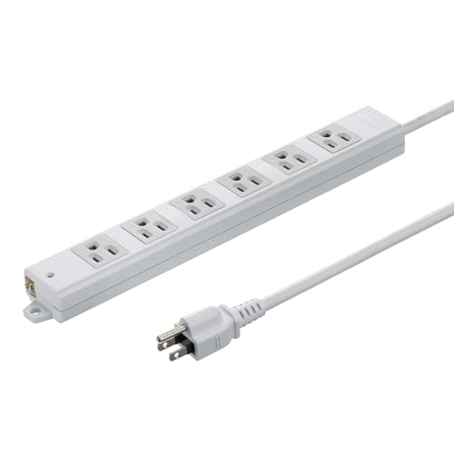 6個口グレー/2m/TAP-KS6N-2・Size:2mStyle:6個口・パッケージ個数:1・オフィスでの使用に最適な3P平行型、3Pプラグ仕様の電源タップです。・電源状態が確認できる通電ランプ付きです。・裏面にマグネットが付いているので、スチールのデスクなどに仮固定することができ便利です。・差込口部分に熱・衝撃に強いユリア樹脂を使用し二重構造の安全設計です。・トラッキング火災予防に有効な絶縁キャップ付き3Pプラグを採用しています。●オフィスでの使用に最適な3P平行型、3Pプラグ仕様の電源タップです。 ●電源状態が確認できる通電ランプ付きです。 ●裏面にマグネットが付いているので、スチールのデスクなどに仮固定することができ便利です。 ●差込口部分に熱・衝撃に強いユリア樹脂を使用し二重構造の安全設計です。 ●トラッキング火災予防に有効な絶縁キャップ付き3Pプラグを採用しています。 ●ゴミが少なく、環境に優しい簡易ビニール袋パッケージです。 ■カラー：グレー ■定格容量：15A・125V（1500Wまで） ■プラグ仕様：3P平行型（絶縁キャップ付き） ■差込口：3P（ノーマルタイプ）・6個口 ■差込口ピッチ：40mm ■コード導体サイズ：2.0SQ×2心、0.75SQ×1心（アース） 仕上り外形寸法/直径8.5mm ■コード長：2m ■コード種類：ビニルキャブタイヤ丸形コード（VCTF） ■マグネット：あり ■アース端子：あり ■サイズ：W319×D43.5×H26mm ■仮固定穴間隔：307mm ■使用地域：日本国内のみ。日本以外ではご使用いただけません。 ■認証：電気用品安全法（PSE）技術基準適合品