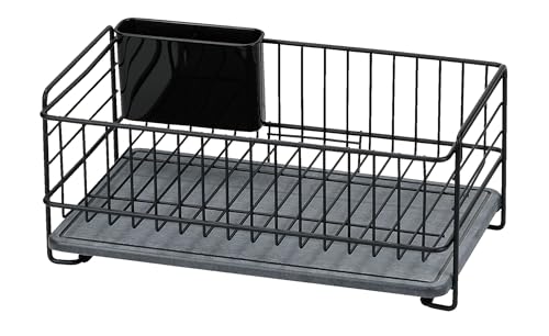 パール金属 鉄 珪藻土 トレー 水切りバスケット スリム ブラック HB-5315 送料無料