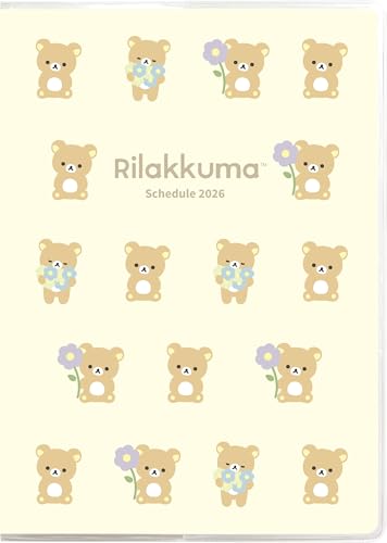 サンエックス リラックマ 2026年 手帳 マンスリー 糸とじ A5 インデックス ME67401 送料無料