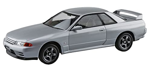 青島文化教材社(AOSHIMA) 1/32 ザ・スナップキットシリーズ ニッサン R32 スカイラインGT-R スパークシルバー 色分け 送料無料