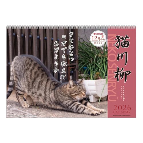 2026年カレンダー 猫川柳 送料無料