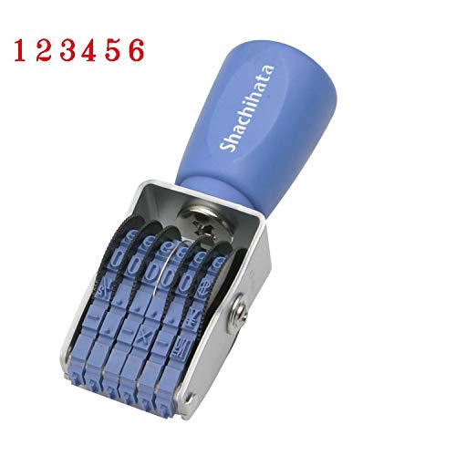 シヤチハタ 回転ゴム印 欧文6連 4号 明朝体 送料無料