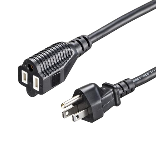 サンワサプライ 電源延長コード（ブラック・2m） TAP-EX353-2BK 送料無料