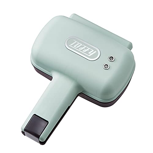 【Toffy/トフィー】 ハーフホットサンドメーカー K-HS3 ペールアクア 1枚焼き 食べ切りサイズ ミミまで..