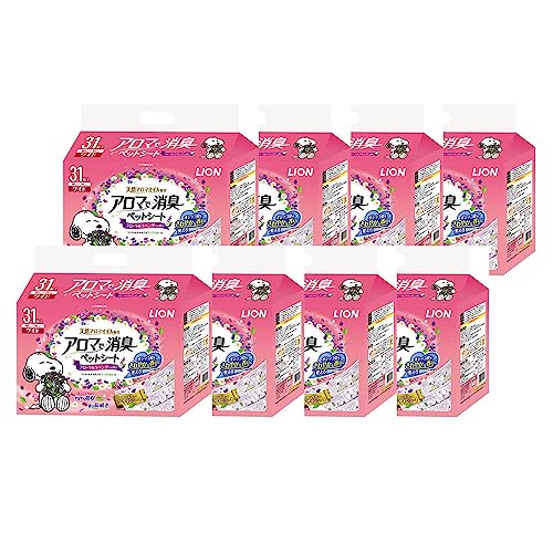 ライオン アロマで消臭ペットシート ワイド 31枚入×8個 ケース販売 LIONPET 送料無料