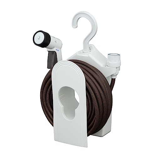 ブラウンブラウン/15m/R115BR・Size:15mStyle:ブラウンPatternName:単品・パッケージ個数:1・サイズ:W230×D120×H300mm・重量:1537g・材質:原料樹脂/ポリプロピレン、ポリアセタール、ABS樹脂、金属材料/ステンレス、ホース/塩化ビニル樹脂(糸入り)、ゴム材料/EPDM、NBR・使用可能水圧:0.7Mpa・用途:一般家庭での屋外散水用お庭になじむブラウンホースシリーズ。 狭い場所での散水や、ベランダでの水やりに便利なハンガータイプのコンパクトリールです。 ラティスや壁にかけると便利です。 散水ノズルも軽くコンパクトな手のひらサイズでありながら、水形は4タイプに切り替えられます。