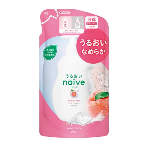 《セット販売》 クラシエ ナイーブ ボディソープ 桃の葉エキス配合 つめかえ用 (380mL)×5個セット 詰め替え用 ボディウォッシュ 送料無料