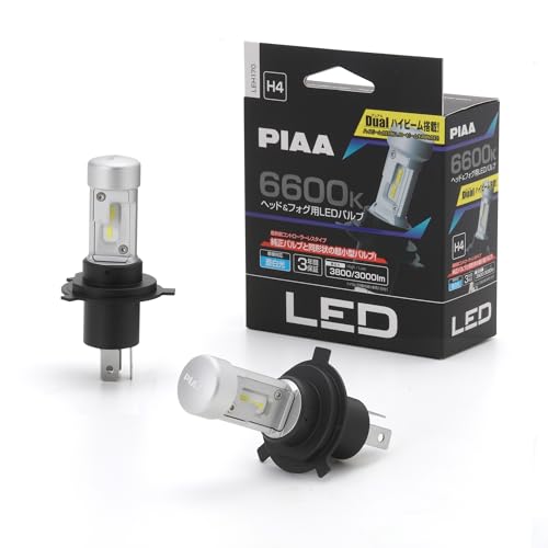 PIAA(ピア) 車用 バルブ ヘッドライト/フォグライト用 LED 6600K 〈コントローラーレスタイプ〉 12V 18/18W H 送料無料