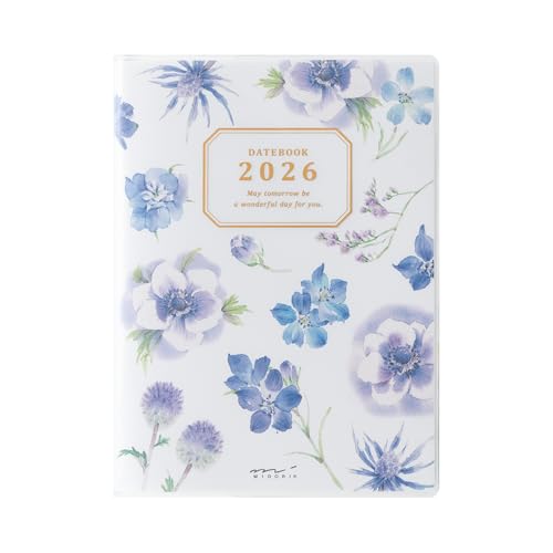 ミドリ ポケットダイアリー 手帳 2026年 A6 ウィークリー カントリータイム花柄 22368006 (2026年1月始まり) 送料無料