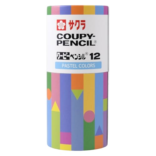 Rakuten - サクラクレパス 色鉛筆 クーピー ペンシル 紙管ケース入り 12色 パステルカラー 限定 FY12KE-B 送料無料
