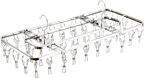 06.)ピンチハンガー 40P06.)ピンチハンガー 40P/40ピンチ/26450・Color:06.)ピンチハンガー 40P・パッケージ個数:1・メーカー型番:26450・サイズ:(約)幅68.5×奥行34×高さ21.8cm(使用時)・本体重量:約1085g・材質:本体枠/ステンレス鋼(21クロム) フック棒・リング・ピンチ/18-8ステンレス・原産国:日本商品紹介 ●たっぷり干せる楕円形ハンガー ●折りたたみ式でコンパクト収納できる ●フックが短く、2点式でバランス良く干せる ●ズボンなどの長い洗濯物も床につきない ●360度回転式フックで、竿どうしの渡し掛けができ便利 より ●たっぷり干せる楕円形ハンガー ●折りたたみ式でコンパクト収納できる ●フックが短く、2点式でバランス良く干せる ●ズボンなどの長い洗濯物も床につきない ●360度回転式フックで、竿どうしの渡し掛けができ便利