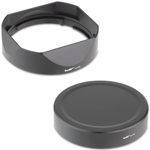 Haoge バヨネットメタルスクエアレンズフードシェード for 富士フイルム Fujifilm X ...