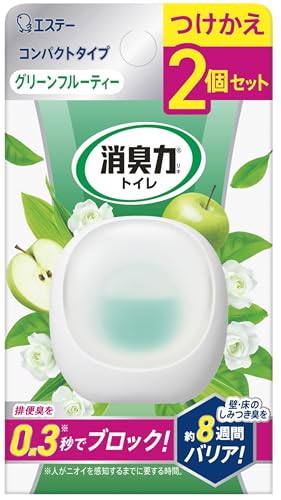 消臭力 トイレ コンパクト トイレ用 グリーンフルーティー つけかえ2個セット 消臭剤 消臭 芳香剤 おくだけ 送料無料