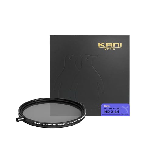 For Special Effects - KANI 86mm 可変NDフィルター HT PRO+ MC ND2-64 減光効果最大6絞り分 着脱式調整用ノブ付 高濃度時X状ムラ抑 送料無料