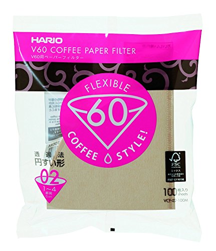 乐天商城 - ハリオ V60用ペーパーフィルター02M 1-4杯用 100枚入 VCF-02-100M 4セット 送料無料