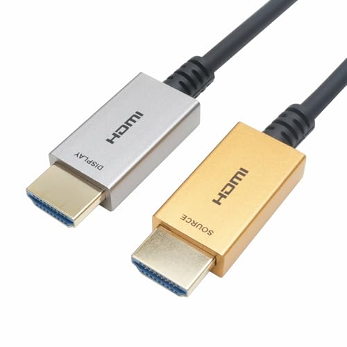 樂天商城 - ホーリック 光ファイバー HDMIケーブル 15m 4K/60p 18Gbps HDR HDMI 2.0 ゴールド/シルバー HH150 送料無料