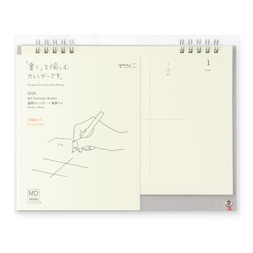 ミドリ 2026年 カレンダー 卓上 MDカレンダー 週間 31391006 送料無料