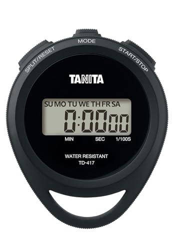 タニタ ストップウォッチ ブラック TD-417 BK 防滴 送料無料