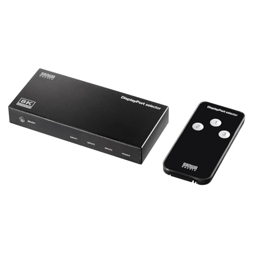 樂天商城 - サンワサプライ 3入力1出力DisplayPort切替器（8K/30Hz対応・リモコン付き） SW-DP31R 送料無料