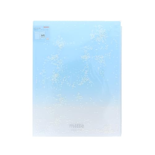 サンスター文具(Sun-Star Stationery) クリアファイル A4サイズ スパンコール入 見開きクリアファイルA4 ブルーソ 送料無料
