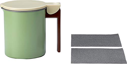 Freezers, Refrigerators - 高木金属工業 takagi metal オイルポット 油漉し 油ポット 油保存 コンパクト 0.55L グリーン 日本製 フッ素コート 送料無料