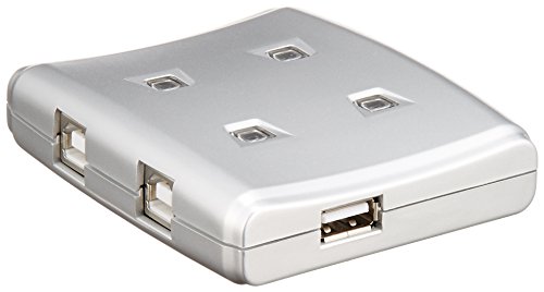 エレコム USB切替器 手動 2.0対応 4台 ロック機能付 USS2-W4 送料無料