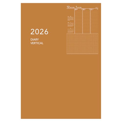 Rakuten - ダイゴー 手帳 2026 スケジュール帳 アポイント ウィークリー バーチカル A5 オレンジ E8155 2026年 1月始まり 送料無料