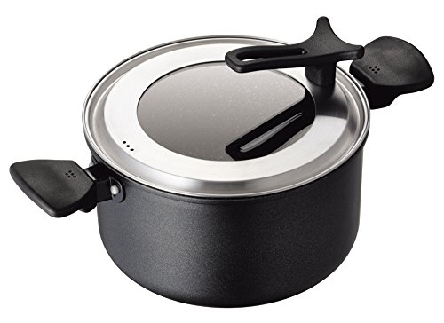 貝印 KAI 軽い 軽量 両手鍋 22cm ガス火 IH対応 蓋付き PFOA PFOS フリー KHS DW5645 送料無料