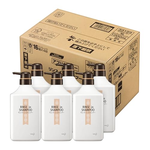 花王プロシリーズ 【大容量】 【ケース販売】 花王 アプリケーター リンスインシャンプー用 角型 1000mL 梱販売用 業務用 花王プ 送料無料