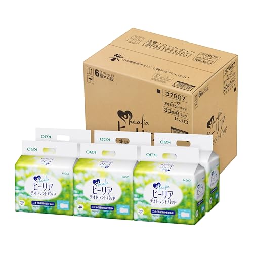 Soaps, Body Washes - 花王プロシリーズ 【ケース販売】 ヒーリアデオドラントパッド 1パック(30枚)×6個 送料無料
