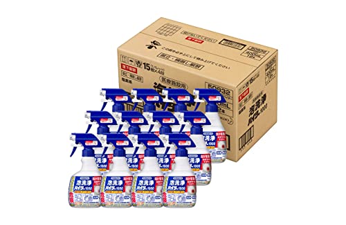 -/-/4901301360717・パッケージ個数:1・ケース販売・大容量商品紹介 泡が素早く汚れに密着する除菌洗浄剤です。環境表面の汚れに次亜塩素酸ナトリウムの泡が飛散せずピンポイントで密着浸透するので、手軽にお使いいただけます。希釈不要ですぐに使え、しっかり除菌します。 原材料・成分 ●成分/次亜塩素酸塩、界面活性剤（アルキルアミンオキシド）、水酸化ナトリウム（0.3％） ●液性/アルカリ性 使用方法 用途 環境表面の洗浄・除菌 ベッドの柵やテーブル、ドアノブ、廊下の手すり、トイレの手すりや便座、床など 使い方 ノズルの先端部を「出」に合わせる。（この時、顔に向けない）。 約10cm離して対象物に直接スプレーする、もしくは不織布などにスプレーして拭き取る。 この時、目に飛沫が入らないよう注意する。 スプレーして拭き取った後、もしくは不織布などで拭いた後、必ずしっかり拭き取るか流水で洗い流す。 使用後はノズルを「止」にきちんと合わせる。 使用量の目安 20平方センチメートル当り1回スプレー（0.9mL） 《使えないもの》 ●パソコン ●ME機器 ●モニター ●メラミン樹脂 ●ポリカーボネート ●アクリル樹脂 ●ステンレス以外の金属 ●水がしみ込む白木・壁材、家具類 ★ふきんやスポンジには、つけおきタイプの病院用ハイターをおすすめします。
