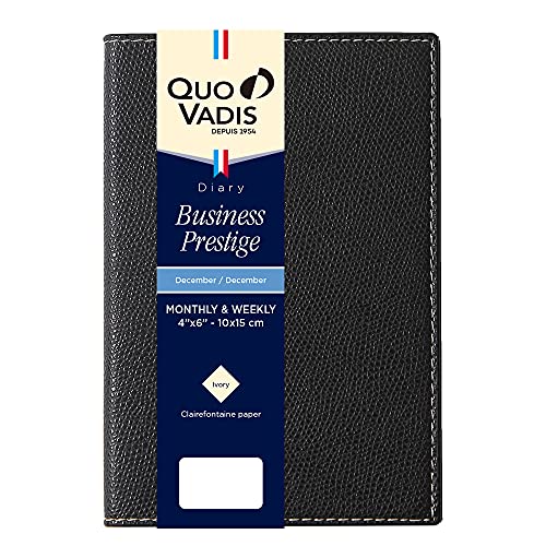 カバー付き(クラブ)ブラック/-/qv28502bk・Color:ブラックStyle:カバー付き(クラブ)・パッケージ個数:1・手に馴染むサイズに、曜日ごとに設けられたノートスペースが便利な手帳です。エレガントなアイボリーペーパー。・【フォーマット】週間バーチカル　マンスリー：25年11月−26年12月、ウィークリー：25年11月17日−27年1月3日、時間表記：8−22時・【サイズ】10×15cm（A6変型）　カラーマップ、別冊横罫ノート付き・【用紙】目に優しく上品なアイボリーペーパー　【カバー】デザイン性が高く人気のクラブ（合皮素材）・【原産国】フランス　PEFC認証（森林認証プログラム）取得（PEFC/31-44-1450）「クオバディスの 2026 年版手帳。フランス生まれの手帳ブランドが贈る、使う人の時間管理を追求したダイアリーです」 ■手に馴染むサイズに、曜日ごとに設けられたノートスペースが便利なダイアリーです。 マンスリーで年間行事・プロジェクト管理・習い事や目標など長期計画を立て、 ウィークリーに進行状況を反映させることでより効率的にスケジュール全体が見渡せます。 ●ジャパンエディション(英語表記、祝祭日のみ日本語) ●ウィークリー:1週間見開きで時間軸を縦にレイアウトしたバーチカルフォーマット。 ●アイボリーペーパー、カラーマップ ●サイズ 100X150mm ●クレールフォンテーヌ社製の最高級紙使用 ●フランス製 【カバー】CLUB（クラブ） デザイン性が高く、豊富なカラーバリエーションで クオバディスのオリジナルカバーの中でも最も人気が高いカバーです。 【ハイクオリティな紙質】 クレールフォンテーヌ社製の最高級紙は、万年筆やインク使ってもにじまない書き味と、長期保存に耐える耐久性を実現。 【PEFC認証】 持続可能に管理された森林を証明する「森林管理認証」及び、 その森林から産出された木材を使用して生産・加工を行っていることを証明する、 「生産物認証（CoC認証）」です。 フランスで取得しています。 （PEFC/31-44-1450）