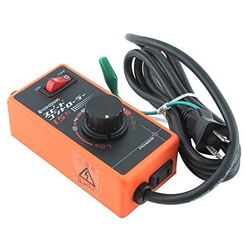 インダストリアルオレンジ/-/K-15S・PatternName:単品・パッケージ個数:1・最大負荷:1500W・電流:15A・回転数:0〜70%・ヒューズ:ガラス管