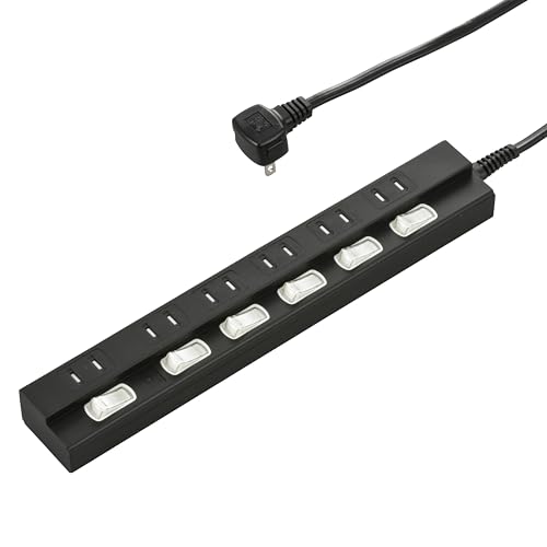 6口ブラック/6個口1m/HS-TPK61PBT-K・Size:6個口1m・パッケージ個数:1・【 特 長 】　◆ PCなどの精密機器を雷から守る、雷に強い節電タップ　◆ 安心の雷ガード　◆ 熱に強いPBT樹脂使用、発熱を抑えるモジュール設計で耐熱性アップ　◆ 雷サージ軽減素子内蔵　◆ ホコリ防止シャッター　◆ 燃えにくいコンセント周り　◆ ACアダプターもスッキリ収納　◆ スイッチランプもLEDで省エネ　◆ トラッキング火災防止プラグ　◆ 壁にかけられるフック穴付き　◆ カラーは黒【 仕 様 】　◆ コンセント：6個口　◆ プラグ形状：L型　◆ 15A 125V 合計1500ワットまで　◆ バリスタ電圧：390V、制限電圧：650V、最大サージ電圧：6000V　◆ コード長：1m【 特 長 】 ● PCなどの精密機器を雷から守る、雷に強い節電タップ ● 安心の雷ガード ● 熱に強いPBT樹脂使用、発熱を抑えるモジュール設計で耐熱性アップ ● 雷サージ軽減素子内蔵 ● ホコリ防止シャッター ● 燃えにくいコンセント周り ● ACアダプターもスッキリ収納 ● スイッチランプもLEDで省エネ ● トラッキング火災防止プラグ ● 壁にかけられるフック穴付き ● カラーは黒 【 仕 様 】 ■ コンセント：6個口 ■ プラグ形状：L型 ■ 15A 125V 合計1500ワットまで ■ バリスタ電圧：390V、制限電圧：650V、最大サージ電圧：6000V ■ コード長：1m