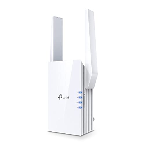 AX3000規格 外部アンテナモデルホワイト/-/RE705X/A・パッケージ個数:1・[特徴] 外部アンテナ搭載の超高速Wi-Fi中継機 。5GHz:2402 Mbps + 2.4GHz 574 Mbps・[HE160対応] HE160対応で高速通信を実現・[TP-Link OneMesh対応] TP-Link専用メッシュWi-Fi機能 OneMeshに対応。同じくOneMesh対応のルーターと繋げてWi-Fi環境を構築できます。・[アクセスポイントモード搭載]　有線LANでつなげられるギガビットポート搭載。有線LANルーターと有線接続してWi-Fi通信用アクセスポイントを構築します。・[アプリ対応] スマホアプリTetherに対応。TP-Link RE705X/Aは、既存のWi-Fiルーターの電波を中継して通信エリアを広げる、AX3000クラスのWi-Fi 6中継器です。Wi-Fiが届きにくい部屋や離れた場所の通信環境を見直したい場合に向いており、5GHzで2402Mbps、2.4GHzで574Mbpsのデュアルバンドに対応しています。幅広いルーターと接続可能と案内されており、家庭内ネットワークのカバー範囲を広げたい環境に取り入れやすいモデルです。 TP-Link OneMesh?対応のため、対応ルーターと組み合わせてメッシュWi-Fiネットワークを構築でき、スマートローミングやWi-Fi名の一元化、まとめて管理にも対応します。あわせて、TetherアプリからWi-Fiカバー範囲の設定も行えます。仕様欄では、Wi-Fiのオン/オフ、DFS、アクセスコントロール、LEDコントロール、電源スケジュール、Wi-Fi範囲設定、WEP／WPA／WPA2／WPA3に対応すると案内されています。 ギガビットポートを1基、外部アンテナを2本備え、本体サイズは74.0 × 46 × 124.8mmです。有線ルーターなどと接続してWi-Fiのアクセスポイントとしても利用可能と案内されており、スマートテレビ・PC・ゲーム機などを有線でつなぎたい環境にも取り入れやすい構成です。設定や管理はTetherアプリから行えるため、設置後の運用もしやすいモデルです。購入後も国内サポートと長期の案内があり、安心して選びやすい1台です。