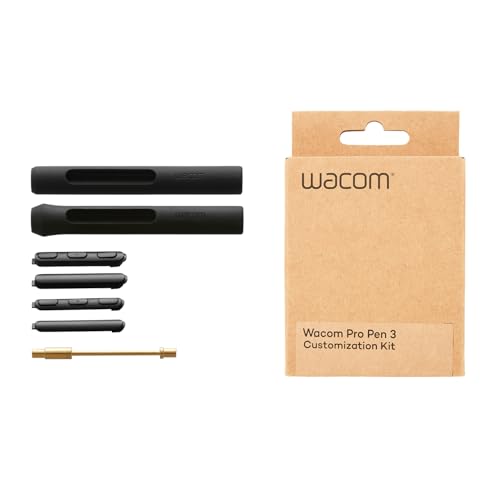ブラック/-/ACK45601Z・パッケージ個数:1・Wacom Pro Pen 3をカスタマイズできるペンパーツのキット。グリップの太さ、サイドスイッチ有り/無し、ペンの重心のカスタマイズが可能。Wacom Pro Pen 3をカスタマイズできるペンパーツのキット。グリップの太さ、サイドスイッチ有り/無し、ペンの重心のカスタマイズが可能。