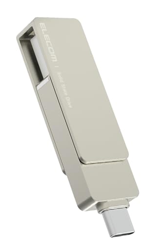 エレコム SSD 外付け 250GB USB3.2 (Gen1) iPhone対応 Type-C/Type-A 両対応 回転式コネクタカ 送料無料