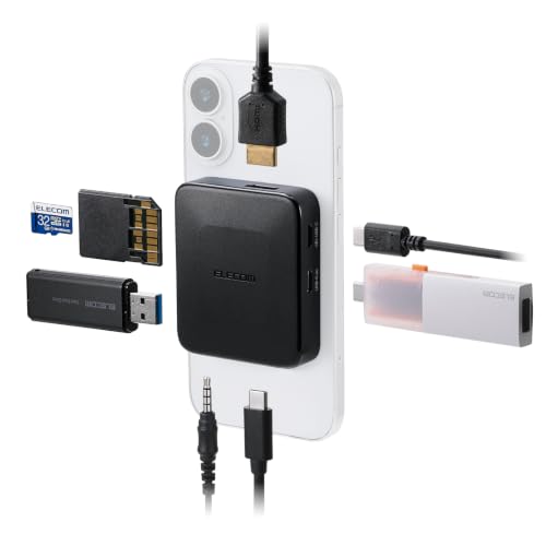 エレコム マグネット HDMI SD+microSD 音声ジャック USB-A×1 USB-C×2 USB-Cハブ ドッキングステーショ 送料無料